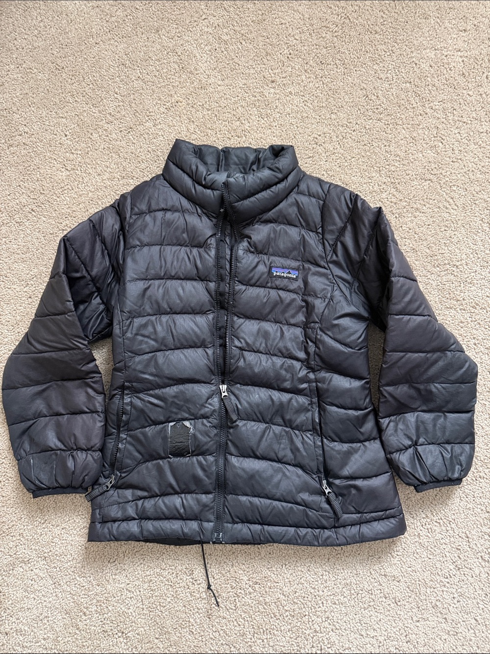 Patagonia Kids Black Puffer Jacket Play Condition